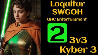 SWGOH Loquitur 3v3 GAC M2 Star Wars v Star Trek [upl. by Aicemed]