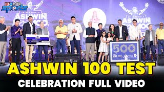 Ashwin 100 Celebration Full Video  Ashwin 500 Wickets  TNCA  Ravi Ashwin  IBC Tamil Sports [upl. by Zimmerman]