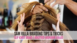 Slip Tie Braid  Knotted Mohawk Braid [upl. by Htebasyle]