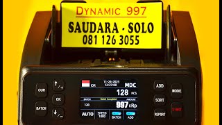 mesin hitung uang DYNAMIC 997 Saudara Solo [upl. by Schiffman]