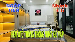 Bán nhà Gò Vấp RẤT CẦN TIỀN Hẻm 1 trục THỐNG NHẤT ôtô chạy thông SÁT CHỢ siêu thị Lotte khu Citiland [upl. by Inahet]