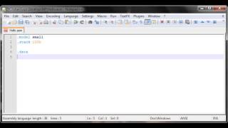 Assembly Tutorial 4  Basic Layout TASM [upl. by Dahlstrom919]