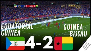 afcon2023 GUINEE EQUATORIALE 42 GUINEE BISSAU  Résumé •Simulation et loisirs de jeux vidéo [upl. by Ri]