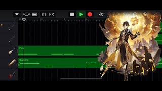 Rex Incognito  Zhongli theme cover on Garage Band  Genshin Impact [upl. by Yerxa]