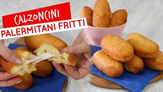 Calzoni fritti palermitani ricetta della rosticceria siciliana senza planetaria [upl. by Klaus]