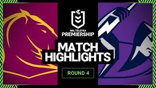 Brisbane Broncos v Melbourne Storm  Match Highlights  Round 4 2013  NRL [upl. by Froehlich]