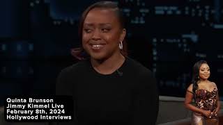 Quinta Brunson on Jimmy Kimmel Live [upl. by Neelya]