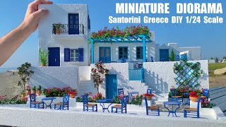 Santorini Diorama DIY  Build a REALISTIC Miniature Scale Model of Greece in 124 Scale [upl. by Aroda]