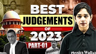 Most Important💯 Supreme Court Judgements of 2023🔥Part01  Important Judgements of 2023 [upl. by Shue]