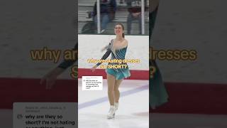 why are figure skating dresses SO SHORT 😳 iceskater figureskating figureskater iceskating [upl. by Regina]