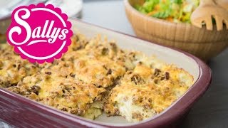 würziges HackfleischKartoffelgratin  schnelles Hauptgericht  Sallys Welt [upl. by Etnaled913]