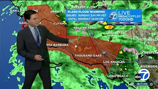 SoCal storm State of emergency declared as evacuation orders in effect [upl. by Abehshtab632]