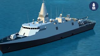 DEFEA 2021 Naval Ship Designs Themistocles corvette Trident SDV and Greek USV [upl. by Keg]