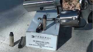 FBI load 38 Special P 158gr Semi Wad Cutter Hollow Point [upl. by Celik]