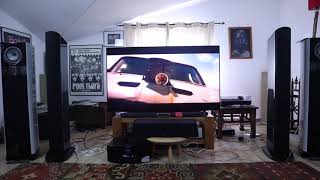 GoldenEar Triton Home Theater Setup  HiFi Test Mad Max [upl. by Ardnuyek]