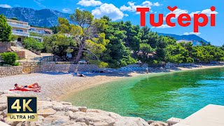 Tucepi Croatia 🇭🇷 4K Makarska Riviera Walking Tour 2023 [upl. by Maillw555]