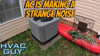 Investigating Odd Noises From a Condenser hvacguy hvaclife [upl. by Yanahc]