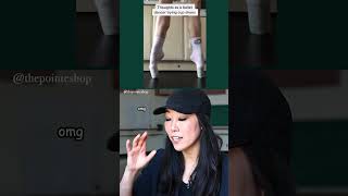 ballerina tries cups reaction pointe pointeshoe balletshoes dancer ballet [upl. by Hepzi139]