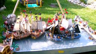 Playmobil Pirates  Piraten Seeschlacht  Naval Battle  Piratenschiff [upl. by Ardnazxela]