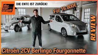 Citroën 2CV Berlingo Fourgonnette 2023 Für 16800€ bekommt ihr die ENTE zurück Fahrbericht  Test [upl. by Byers]