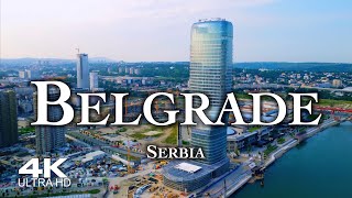 4K BELGRADE 🇷🇸 Београд  1 Hour Drone Aerial Relaxation Film BEOGRAD  Serbia Србија дрон [upl. by Nomae]