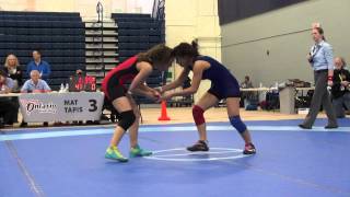 2014 Ontario Jr Provincials FW 48kg Jessica Waltner Kingston vs Farrantina Gatta Brock [upl. by Wickman25]