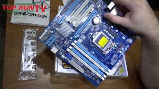 Unboxing  Placa mãe  Gigabyte GAB75D3H [upl. by Atiram]