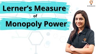 Measure of Monopoly Power  Lerners Index of Monopoly  Micro Economics  Ecoholics [upl. by Arbua]