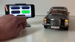 Revolutionary SmartphoneControlled Lighting on 118 Scale MercedesBenz 220 W115  A MustSee [upl. by Townie564]