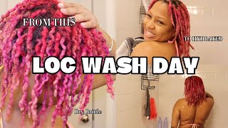 HAIR GROWTH TIPS Loc Wash Day  moisturizing routine [upl. by Bobinette]