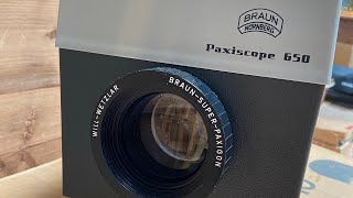 Projecteur epidiascope Braun Paxiscope 650 Ancien [upl. by Oates]