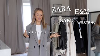 NEU bei Zara HampM und NAKD  FASHION HAUL März 23  Trends Frühling [upl. by Larry999]