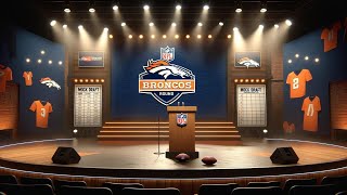 LIVE 2024 Denver Broncos NFL Mock Draft [upl. by Illene]