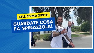 GUARDATE cosa fa Leonardo SPINAZZOLA al termine delle VISITE MEDICHE  Napoli  Calciomercato [upl. by Sokul]