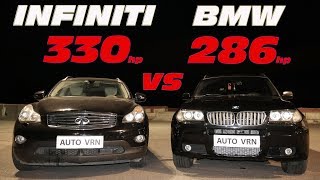 Infiniti EX37 vs BMW X3 30sd ГОНКА [upl. by Liddy]