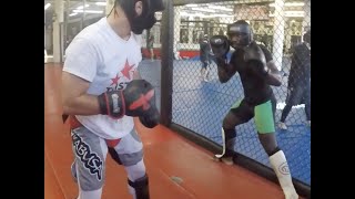 How to Fight in the Clinch tutorial  Muay Thai Knee Bump Coach Firas Zahabi [upl. by Yreved]