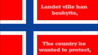 National anthem of Norway Lyrics [upl. by Keese687]