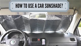 How To Use A Sunshade For A Car [upl. by Dahij]