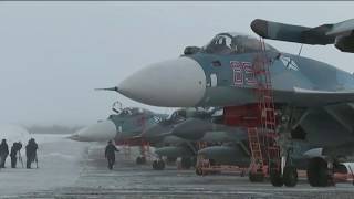 Admiral Kuznetsovs air wing returns to Severomorsk Naval Air Base [upl. by Kingsbury]