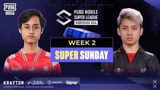 ID PUBG MOBILE SUPER LEAGUE SEA SPRING 2024 WEEK 2  SUPER SUNDAY  FT BTR AE VPE TALN DX [upl. by Ssilem]