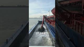 Transporting sand on a ship 🚢😮  🎥 mrtumtum [upl. by Thomasina]