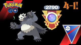 We get 2800s with Pangoro  Pokemon Go pokemongopvp pokemon gobattleleague pokemongo pokémon [upl. by Jezreel263]