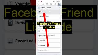 Facebook Friend List Hide😱😱🔥🔥shorts shortvideo viral facebookfriend [upl. by Kynan]