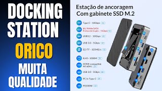 O Melhor Docking Station Que já tive Orico 10 em 1 DPM2P9BK [upl. by Koval]