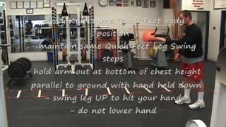 How to Punt a Football Football Punters Quick Feet UP Drill  Core Punting Drill 3 [upl. by Zipporah]