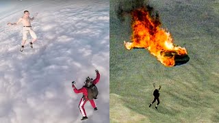 TOP 10 SKYDIVING FAILS CAUGHT ON CAMERA [upl. by Aciemaj14]