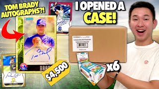 TOM BRADY AUTOGRAPHS HAVE RETURNED 😳🔥 I opened a SUPER JUMBO CASE of 2023 Bowman Draft Baseball [upl. by Laucsap]