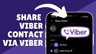 How to Share Viber Contact via Viber [upl. by Waechter456]