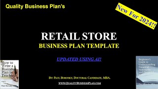 2024 Retail Store Business Plan Revolution AIPowered Template by Paul Borosky MBA [upl. by Houlberg475]