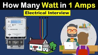 Amp to Watt Calculation in Electrical system  amp to watt TheElectricalGuy [upl. by Hertha]